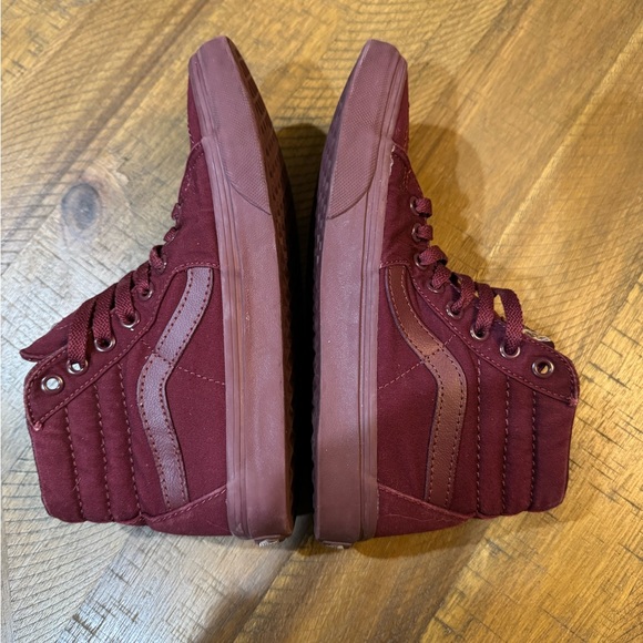 Vans Maroon High-Top Sneakers - Picture 5 of 11